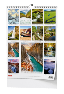 Nástěnný kalendář - Řeka čaruje - A3                              