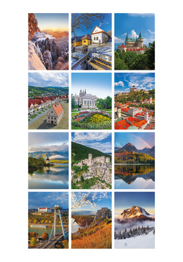 Nástěnný kalendář A3 - Krásy Slovenska