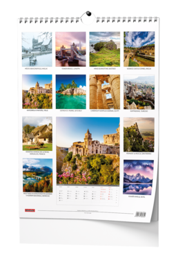 Nástěnný kalendář - Pohádková místa světa  - A3