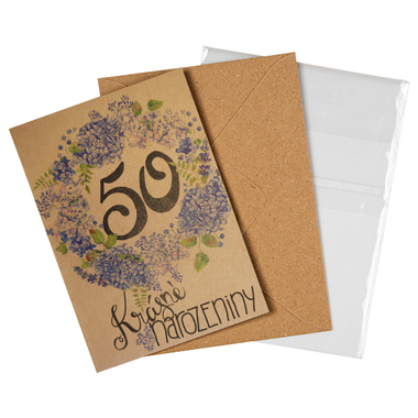 Přáníčko BeBechy – recyklovaný papír – 50