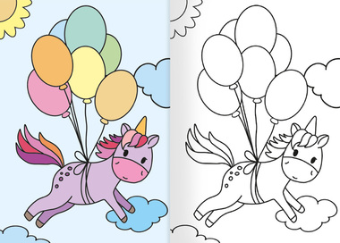 Omalovánka  - A5 - Kouzelní jednorožci