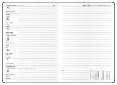 Týdenní diář - Zoro - Tora - A5 - tyrkys 
