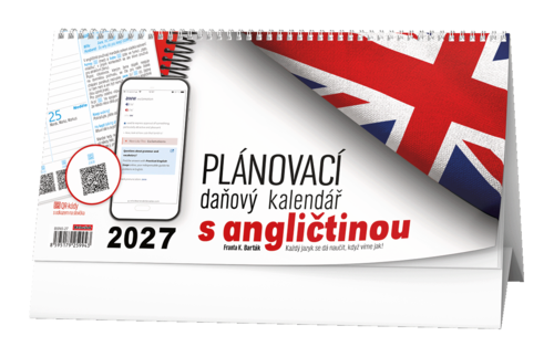 Stolní kalendář - Plánovací daňový kalendář s angličtinou  