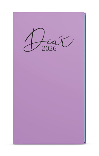 Týdenní diář - Jakub - Pastel - kapesní  - fialová