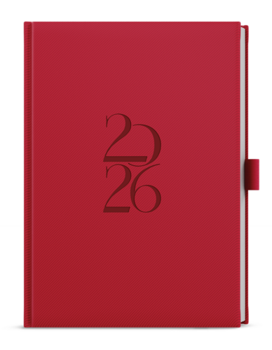 Týdenní diář - Oskar - Deny - A5 - červená