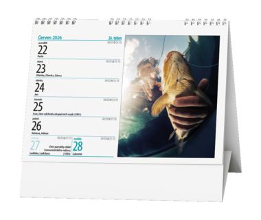 Stolní kalendář - Rybářský kalendář