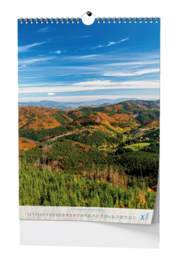 Nástěnný kalendář - Hory Čech a Moravy - A3