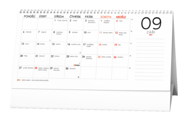 Stolní kalendář - Měsíční pracovní kalendář