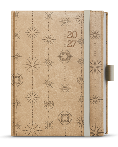 Týdenní diář - Prokop - Vivella extra - B6 - béžová - Hvězda