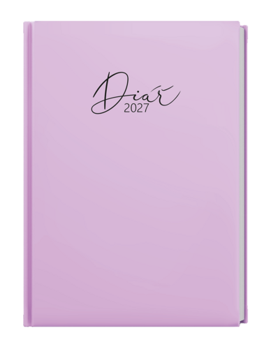 Týdenní diář - Oskar - Pastel - A5 - fialová