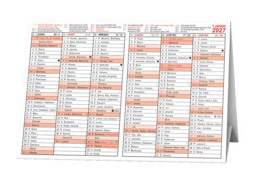 Stříškový kalendář