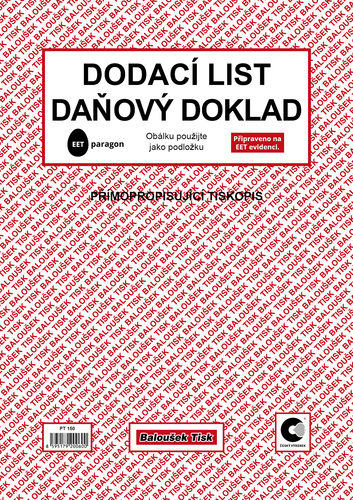 Dodací list - daňový doklad A4 - EET