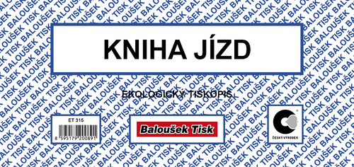 Kniha jízd 1/3 A4 /fir. a sou.voz,ob./