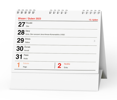 Stolní kalendář - Pracovní kalendář EASY