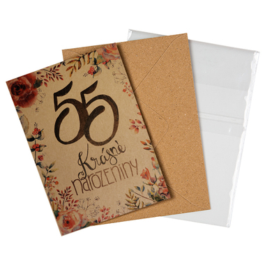 Přáníčko BeBechy – recyklovaný papír – 55