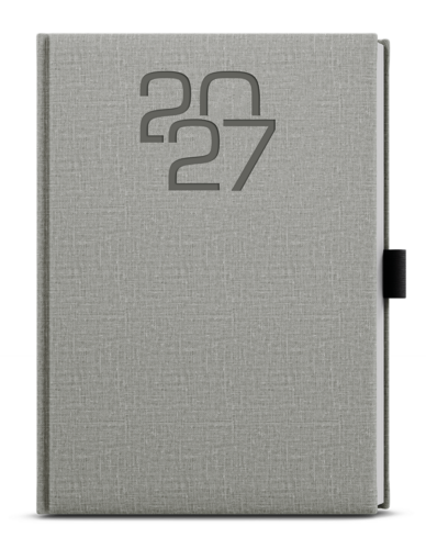 Týdenní diář - Oskar - Fabric - A5 - šedá