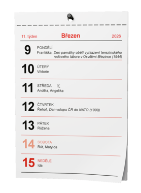 Nástěnný kalendář - Trhací kalendář - A6                                      