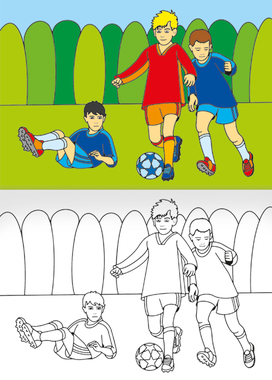 Omalovánka - A5 - Fotbal