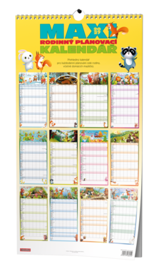 Nástěnný kalendář - Maxi rodinný kalendář