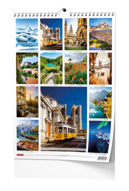 Nástěnný kalendář - Europe - A3                                   