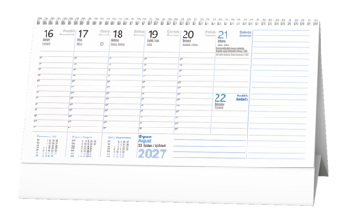 Stolní kalendář - Plánovací daňový kalendář s poznámkami