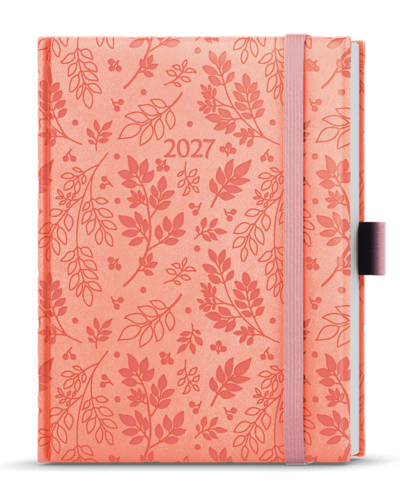 Týdenní diář - Prokop - Vivella extra - B6 - pastelová růžová - Lístek