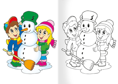 Omalovánka A5 - Veselé Vánoce