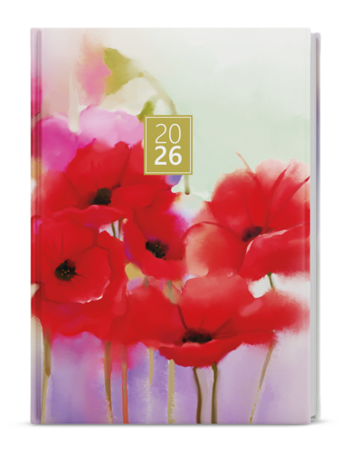 Týdenní diář - Oskar - Lamino - A5 - Máky