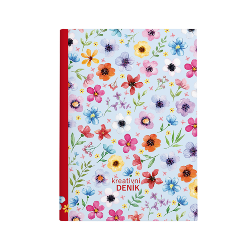 Kreativní deník - B6 - Lamino - Kvítky