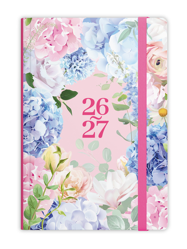 18měsíční týdenní diář - Lungo - B6 - Květy
