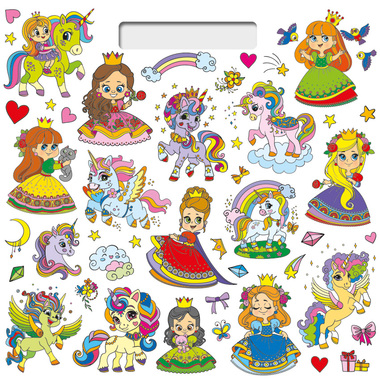 Nalepuj a vybarvuj! Princezny a jednorožci