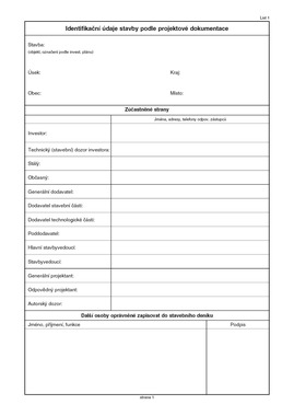 Stavební deník  A4