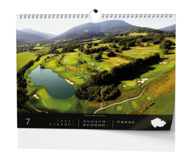 Nástěnný kalendář - Golf - české resorty