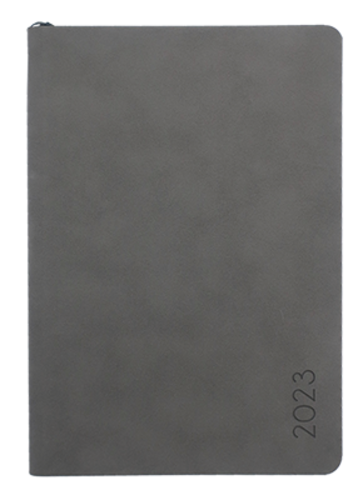 Měsíční diář s notesem - DiNo - B5 - šedá