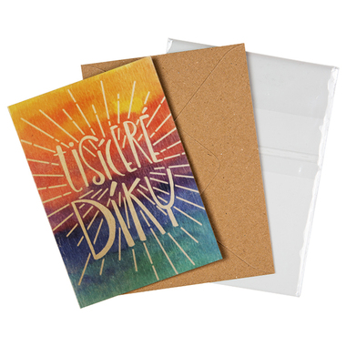 Přáníčko BeBechy – recyklovaný papír – Tisíceré