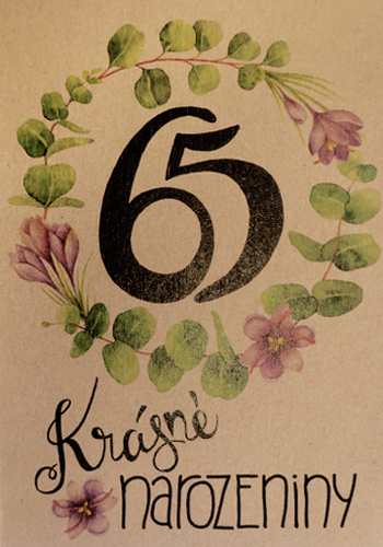 Přáníčko BeBechy – recyklovaný papír – 65