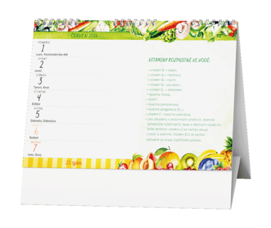 Stolní kalendář - Vitamíny a minerály Renaty Raduše Herber