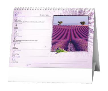 Stolní kalendář - Levandule 