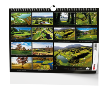 Nástěnný kalendář - Golf - české resorty