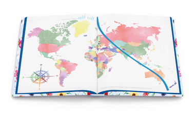 Kreativní deník - B6 - Lamino - Kvítky