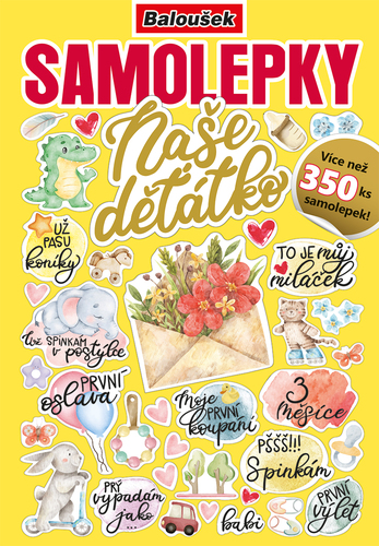 Samolepkový sešit - Naše děťátko