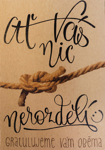 Přáníčko BeBechy – recyklovaný papír – Nerozdělí