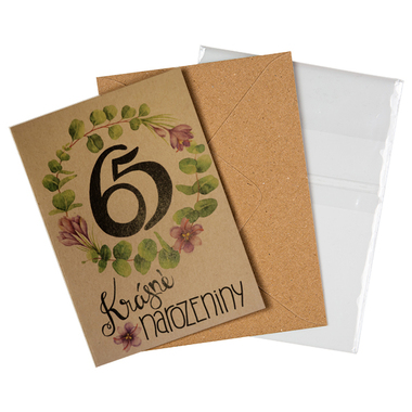 Přáníčko BeBechy – recyklovaný papír – 65