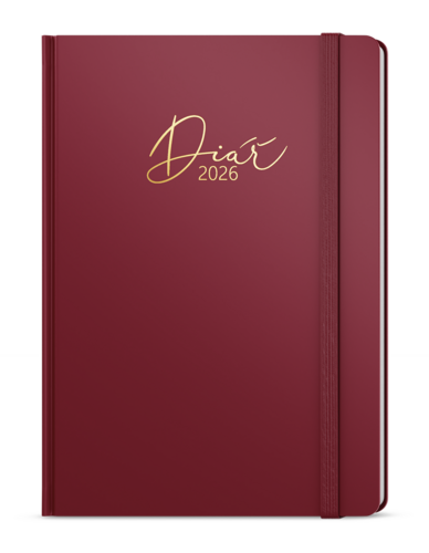 Týdenní diář - Prokop - Luxi - B6 - bordó