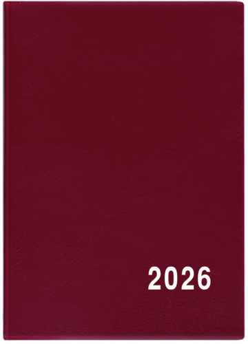 Měsíční diář - Anežka - PVC - bordó