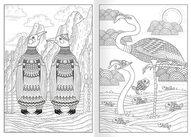 Antistresová omalovánka A5 - Ptáci