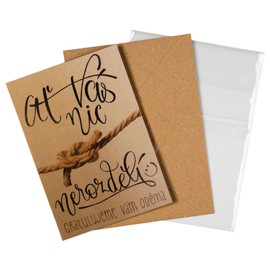 Přáníčko BeBechy – recyklovaný papír – Nerozdělí