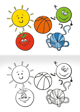 Omalovánka - A5 - Tvary