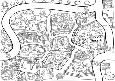 Fakt velká omalovánka - ZOO