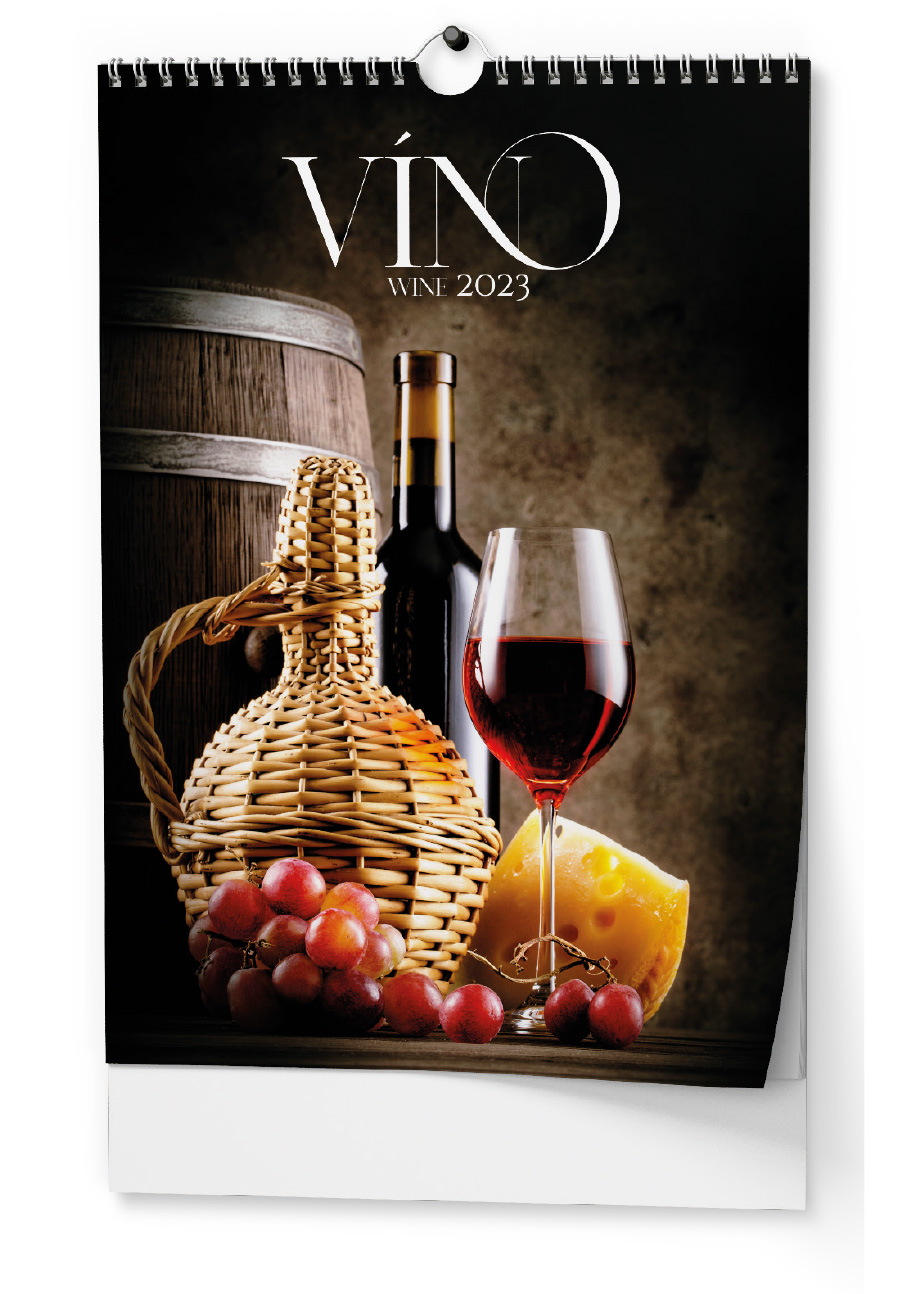 Nástěnný kalendář - Víno - A3
